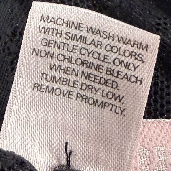 Vintage Victoria’s Secret Womens Sz M Black Lace Sheer Short Nightie Slip Dress - Picture 6 of 6